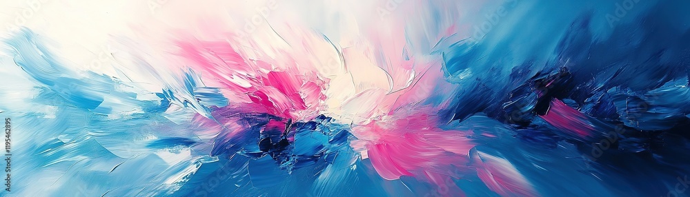 Poster dynamic abstract art explosion digital canvas colorful palette contemporary style vibrant compositio