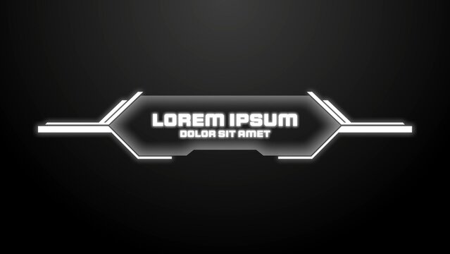 Futuristic Neon Black & White Title Intro