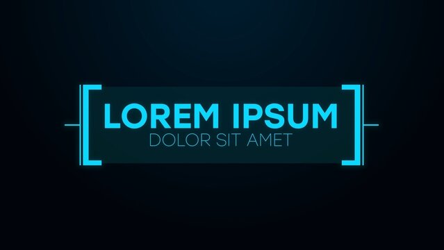 Futuristic Neon Style Animated Title Intro