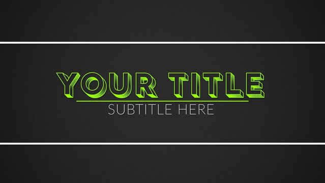 Futuristic Kinetic Typography Title Intro