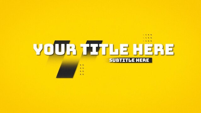 Kinetic Typography Clean Sports Title Intro