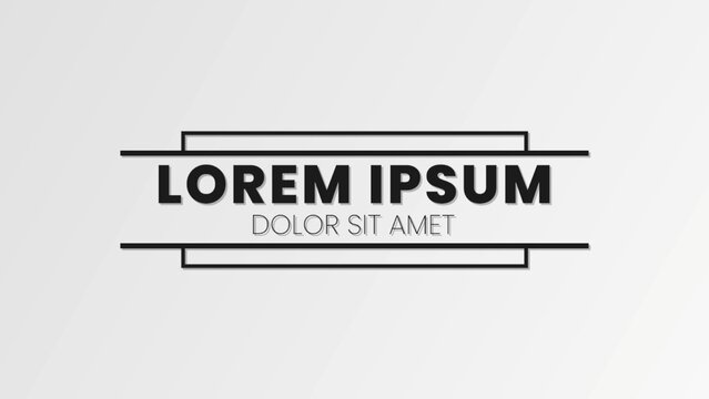 Kinetic Typography Clean Corporate Title Intro