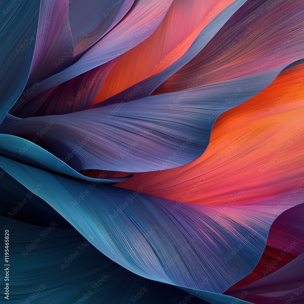 Poster dynamic abstract art display digital realm graphic design vivid color palette close-up view visual i