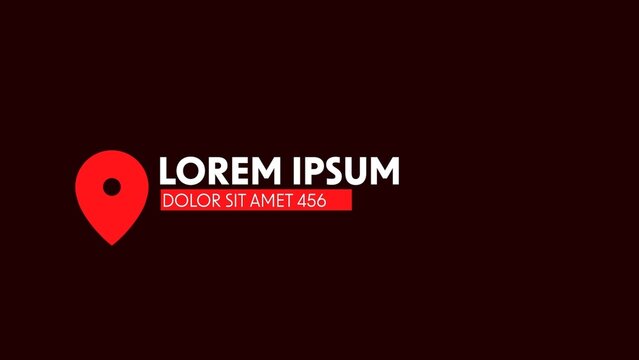 Modern Title & Subtitle Location Template
