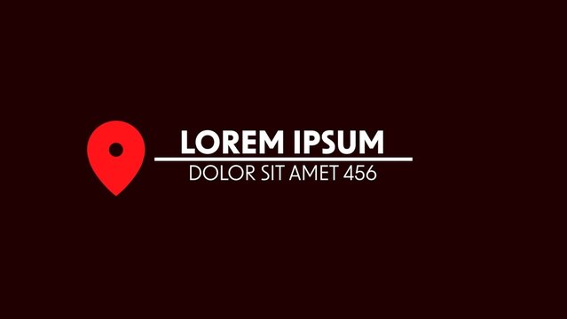 Clean Location Title & Subtitle