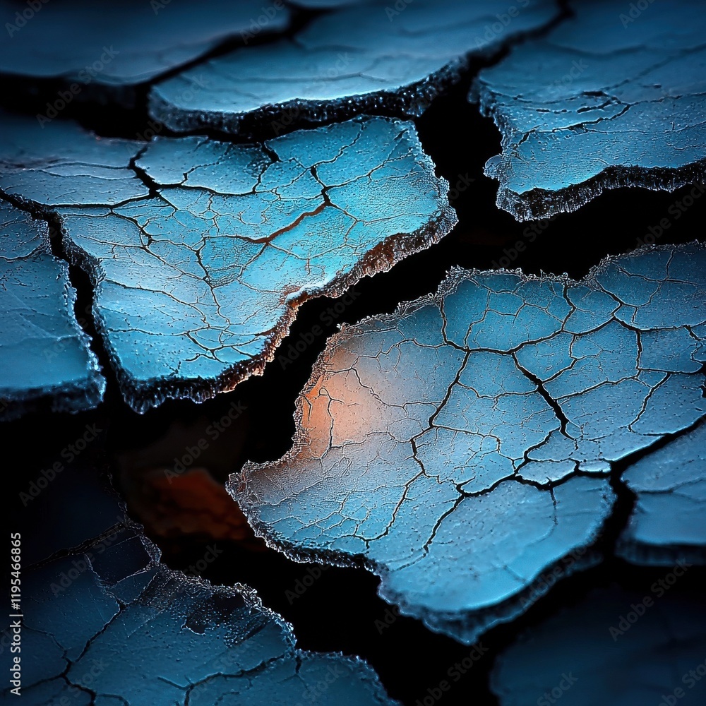 Poster glowing icelike textures abstract environment digital art luminous shards macro viewpoint ethereal c