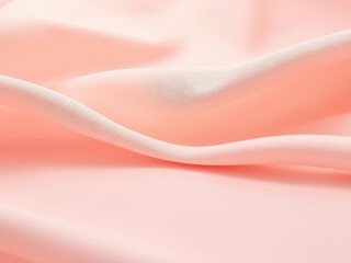 A delicate wave of light in a soft pink and peach hue moves across the surface of a fabric, creating a soothing and calming effect, light, peach, serene
