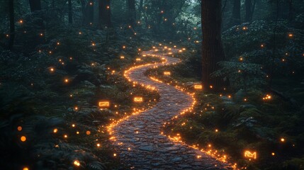 "Journey to Success: A Scenic Path Filled with Milestones and Opportunities for Growth"