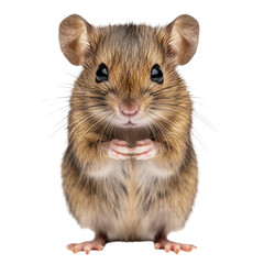 Obraz premium Cute mouse close-up portrait studio nature on a transparent background