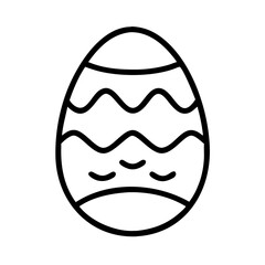 easter egg icon icon, easter egg icon line art - simple line art of easter egg icon, perfect for easter egg icon logos and icons and themed design 