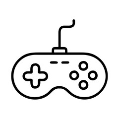 gamepad joystick icon, gamepad joystick line art - simple line art of gamepad joystick, perfect for gamepad joystick logos and icons and themed design 