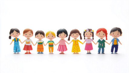 group of people holding hands together