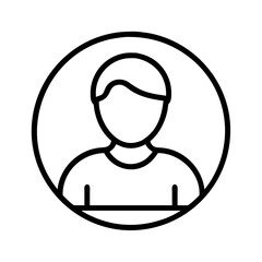 player avatar icon, player avatar line art - simple line art of player avatar, perfect for player avatar logos and icons and themed design 