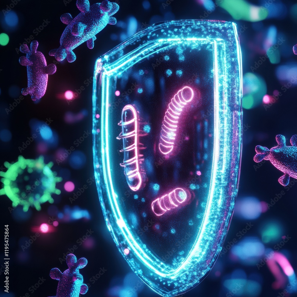 Aufkleber innovative shield technology deflects harmful microbes for enhanced safety in modern environments. g