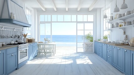 Coastal Kitchen Design: Ocean View