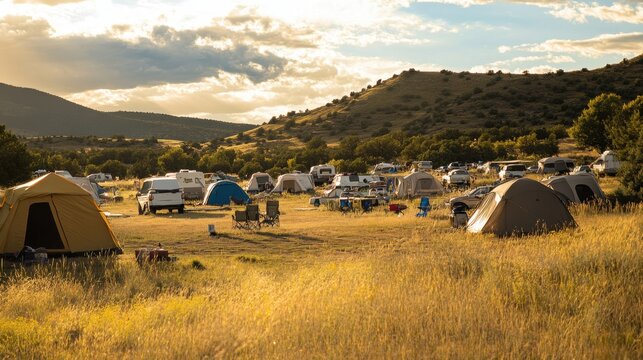 Camping trips reconnect travelers with nature.