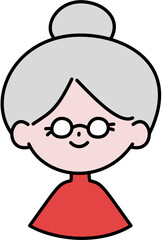 Chinese New Year Elderly woman