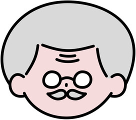 Obraz premium Chinese New Year Elderly man