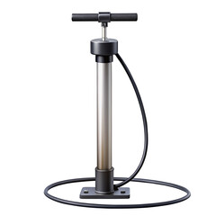 Tire Pump isolated on a transparent background.