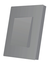 Grey  mono switch. vector illustration