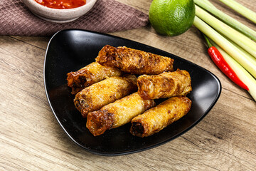 Vietnamese fried stuffed spring roll