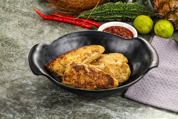 Indian chiken kebab minced meat