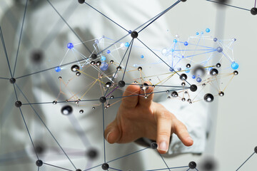 Technology background. Big data concept. Binary