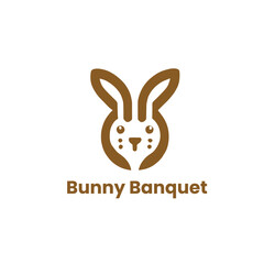 bunny rabbit nature logo animal logo