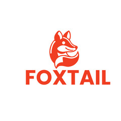 bright fox logo for tech company animal logo