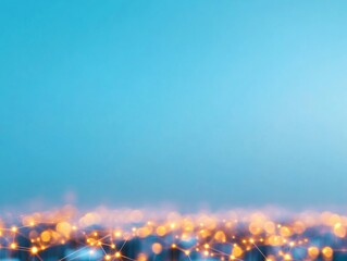 Futuristic Cityscape with Glowing Smart Grids A Vision of Sustainable Energy and Innovation