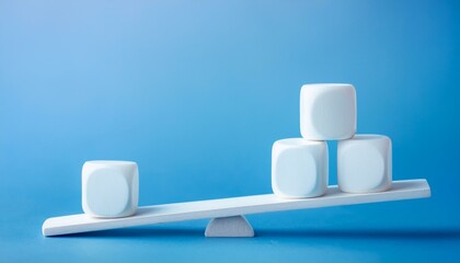 A picture of various social factors being distributed fairly on a balanced scale.