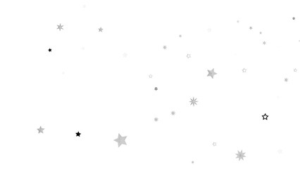 A digital illustration of scattered stars against a black background