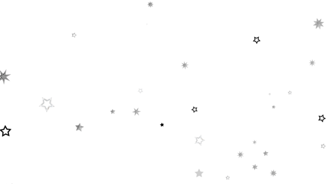 A digital illustration featuring white stars on a black background creating an abstract and cosmic starry night.