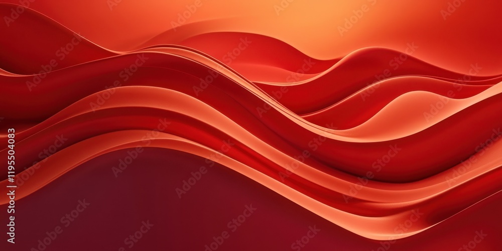 Aufkleber a dynamic display of swirling red waves showcases smooth curves and rich textures, creating an engag