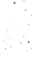 A dark background with scattered white stars, evoking a sense of wonder and the vastness of the universe.