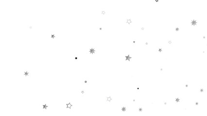 A dark background with scattered white stars that twinkle and shine