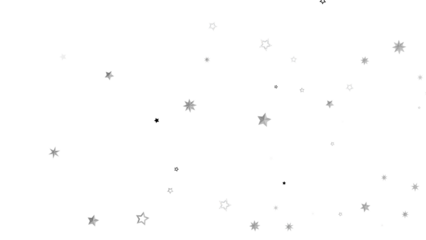 A dark background with scattered white stars that twinkle and shine