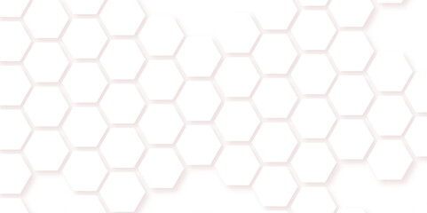 Abstract seamless honeycomb hexagon background. Geometric texture white pattern
design.
