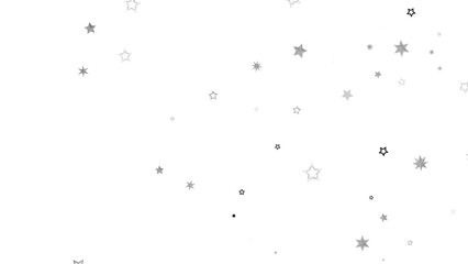 A dark background with scattered white stars that twinkle and shine