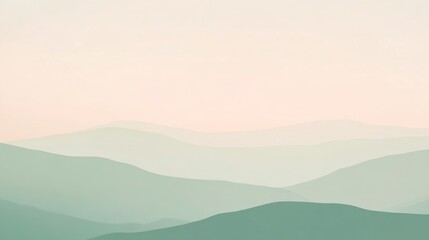 Obraz premium A calming gradient background with sage and blush colors.featuring soft transitions.evoking serenity and warmth.ideal for wellness and relaxation themes