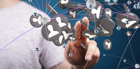 Abstract technology group and data