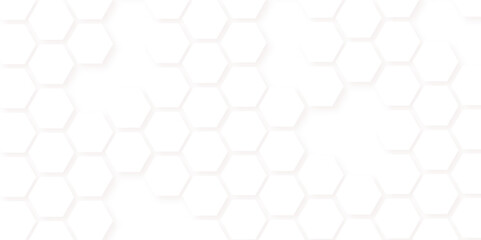 Abstract seamless honeycomb hexagon background. Geometric texture white pattern
design.
