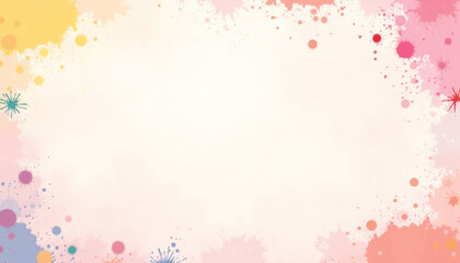 Watercolor abstract background with colorful splashes