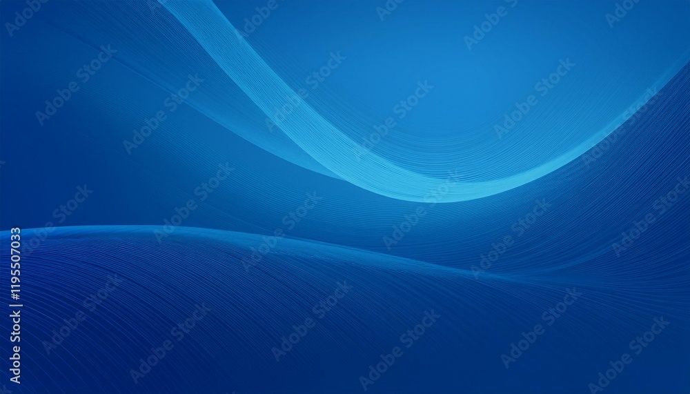 Aufkleber abstract blue background blue curve design smooth shape by blue color with blurred lines