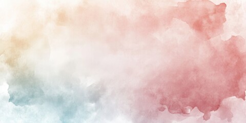 Obraz premium Soft gradients of warm and cool tones merge harmoniously in a colorful watercolor abstract background, perfect for creative projects and design