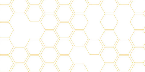 Abstract seamless honeycomb hexagon background. Geometric texture white pattern
design.
