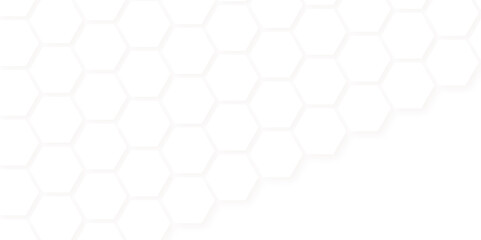 Abstract seamless honeycomb hexagon background. Geometric texture white pattern
design.
