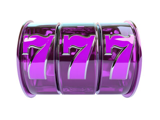 Isolated 777 Slot Machine Symbol