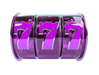 Isolated 777 Slot Machine Symbol