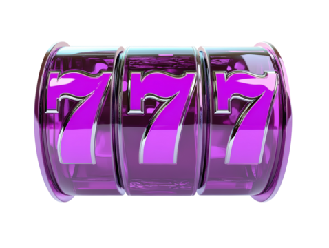 Isolated 777 Slot Machine Symbol